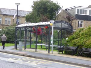 Barnoldswick hanging baskets 1